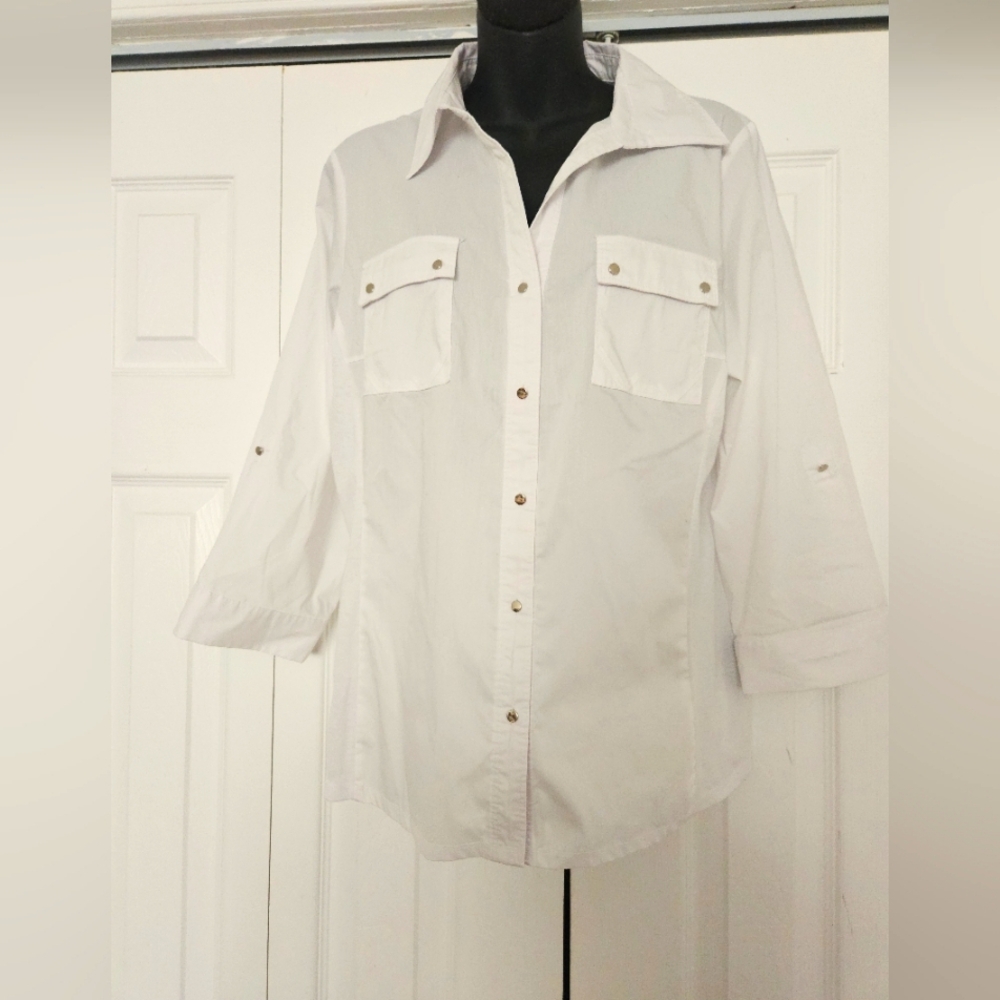 Zac & Rachel White Button-Up Shirt